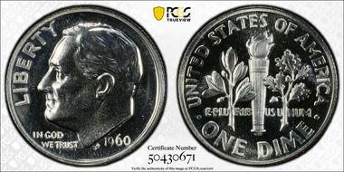 1960 10C DDO FS-104 PR67