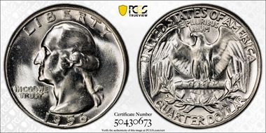 1956 25C Type B Reverse, FS-901 MS65