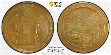 1916 AE Medal Indiana Centennial Medal MS62BN