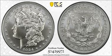 2024 $1 Morgan Dollar MS70
