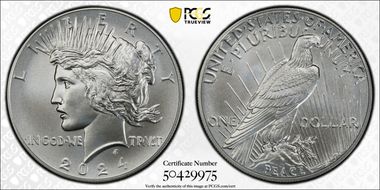 2024 $1 Peace Dollar MS69
