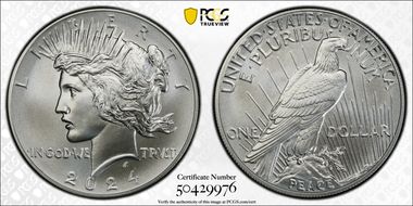 2024 $1 Peace Dollar MS69