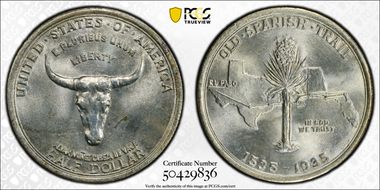 1935 50C Spanish Trail MS66