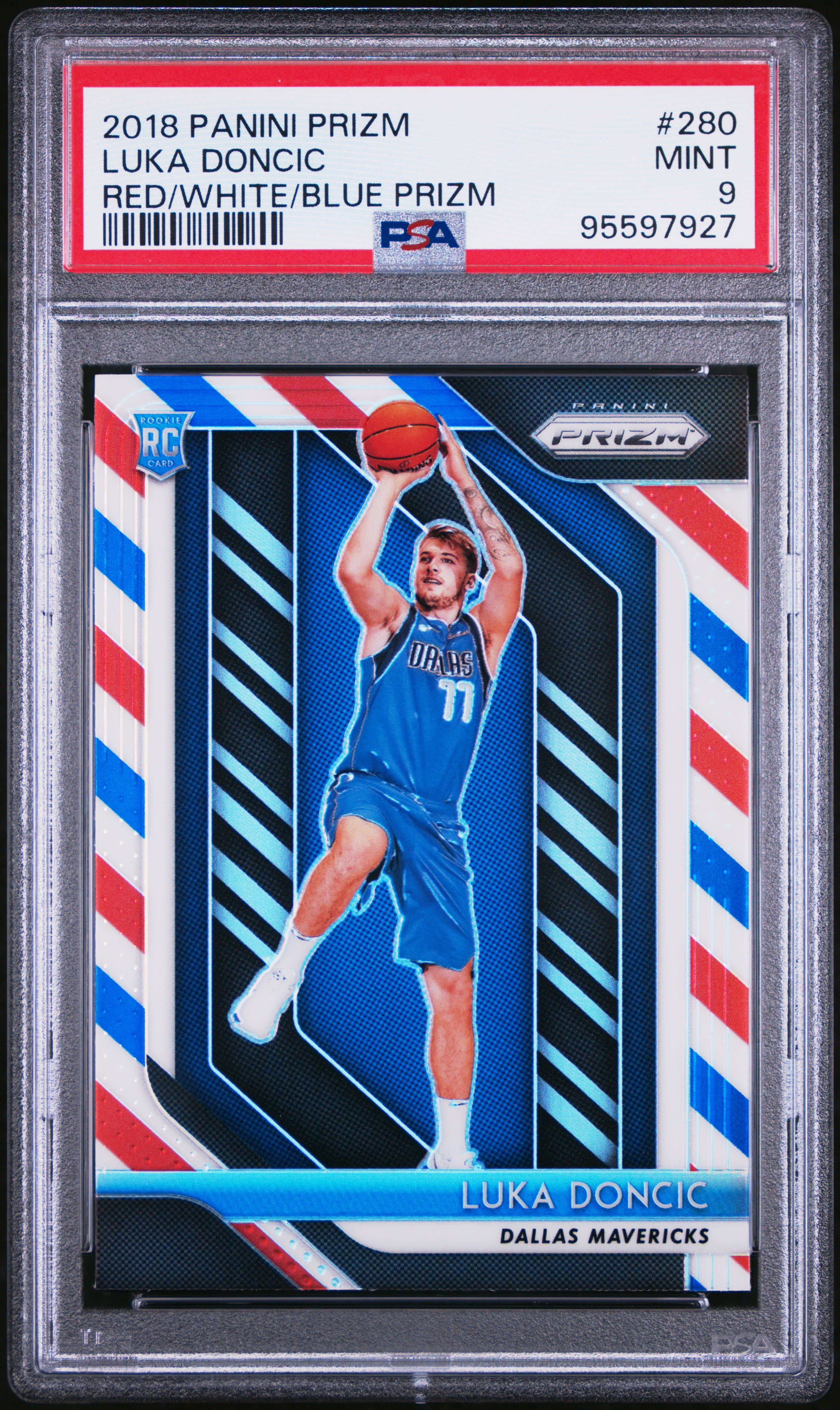 Jay Stephens PC's 2018 Prizm Luka Doncic Red White and Blue #280