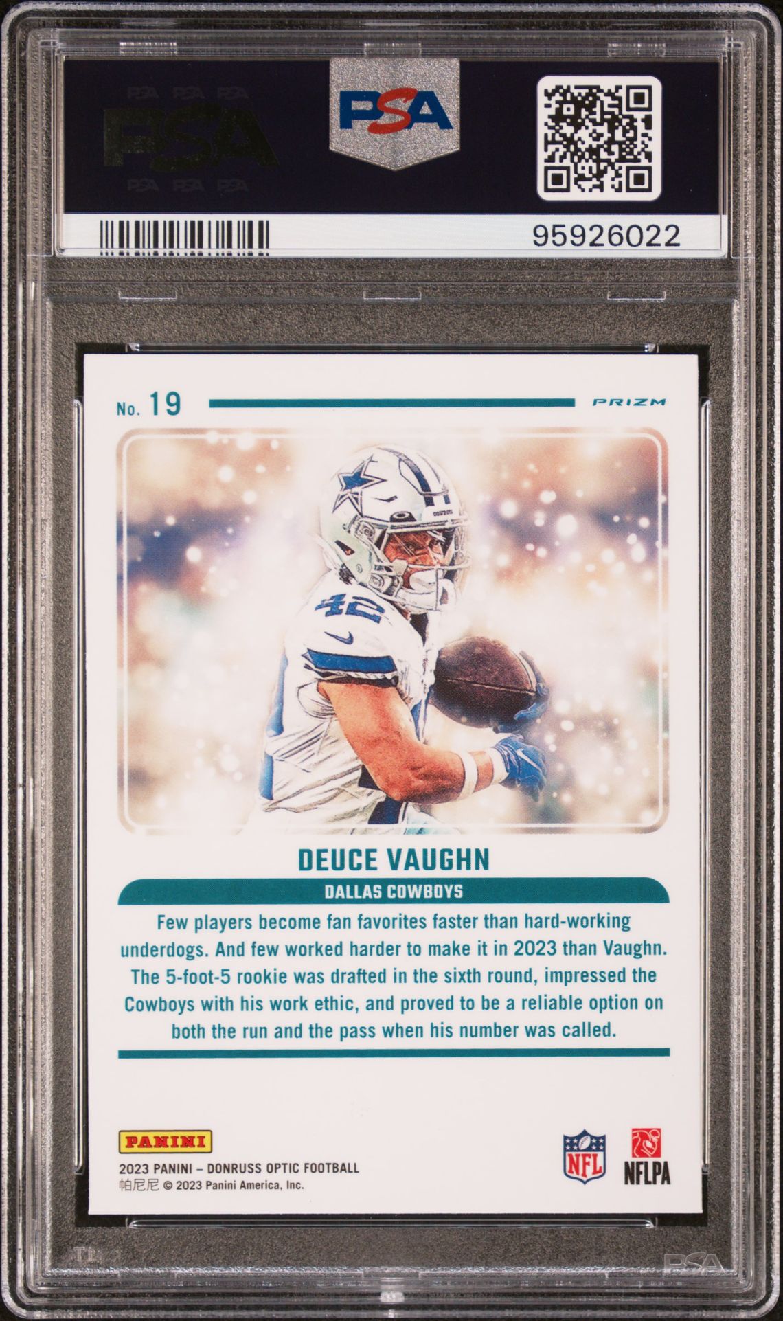 2023 Panini Donruss Optic Mythical Deuce Vaughn #19 Nm-Mt 8 back