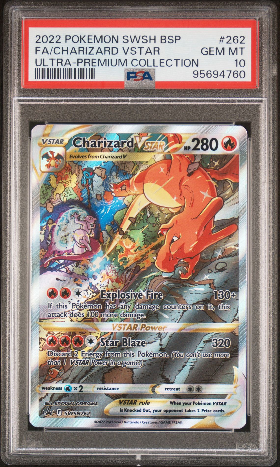 2022 Pokemon POKEMON SWSH BLACK STAR PROMO VSTAR #262 Fa/Charizard Vstar front