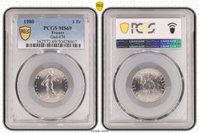 1980 1 Fr Gad-474 MS69