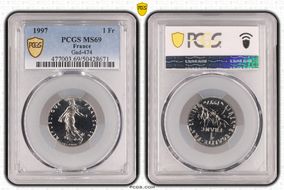 1997 1 Fr Gad-474 MS69