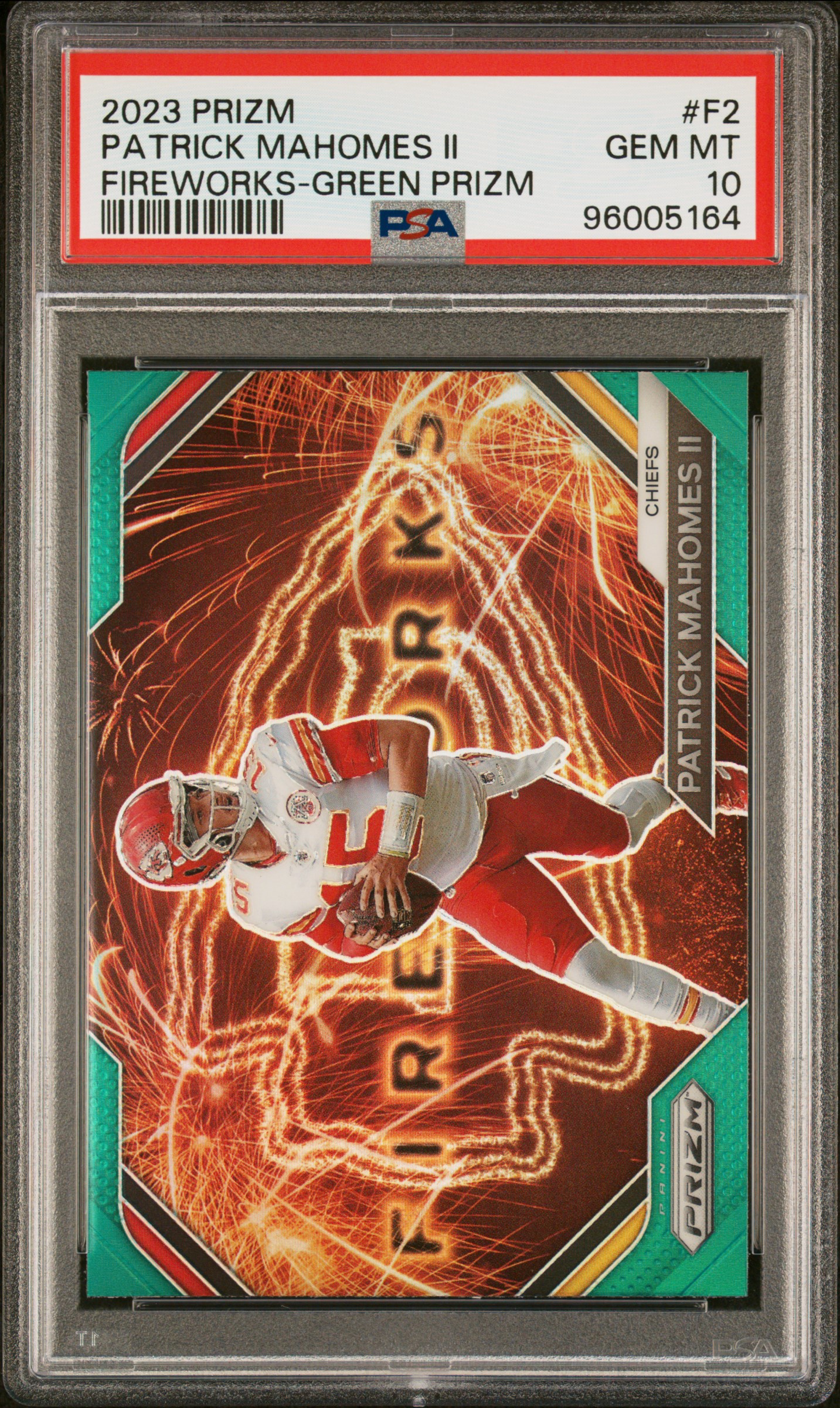 Collection's 2023 Panini Prizm Fireworks Patrick Mahomes Ii