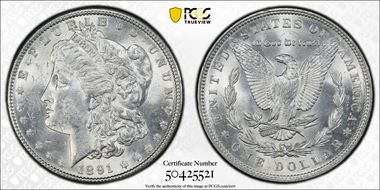 1891 $1 MS62