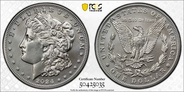 2024 $1 Morgan Dollar MS70
