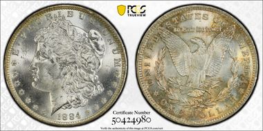 1884-O $1 MS64
