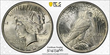 1923 $1 MS62