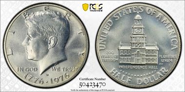 1976-S 50C Silver MS68