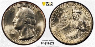 1976-D 25C Clad MS66