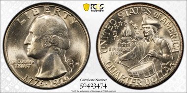 1976-D 25C Clad MS65