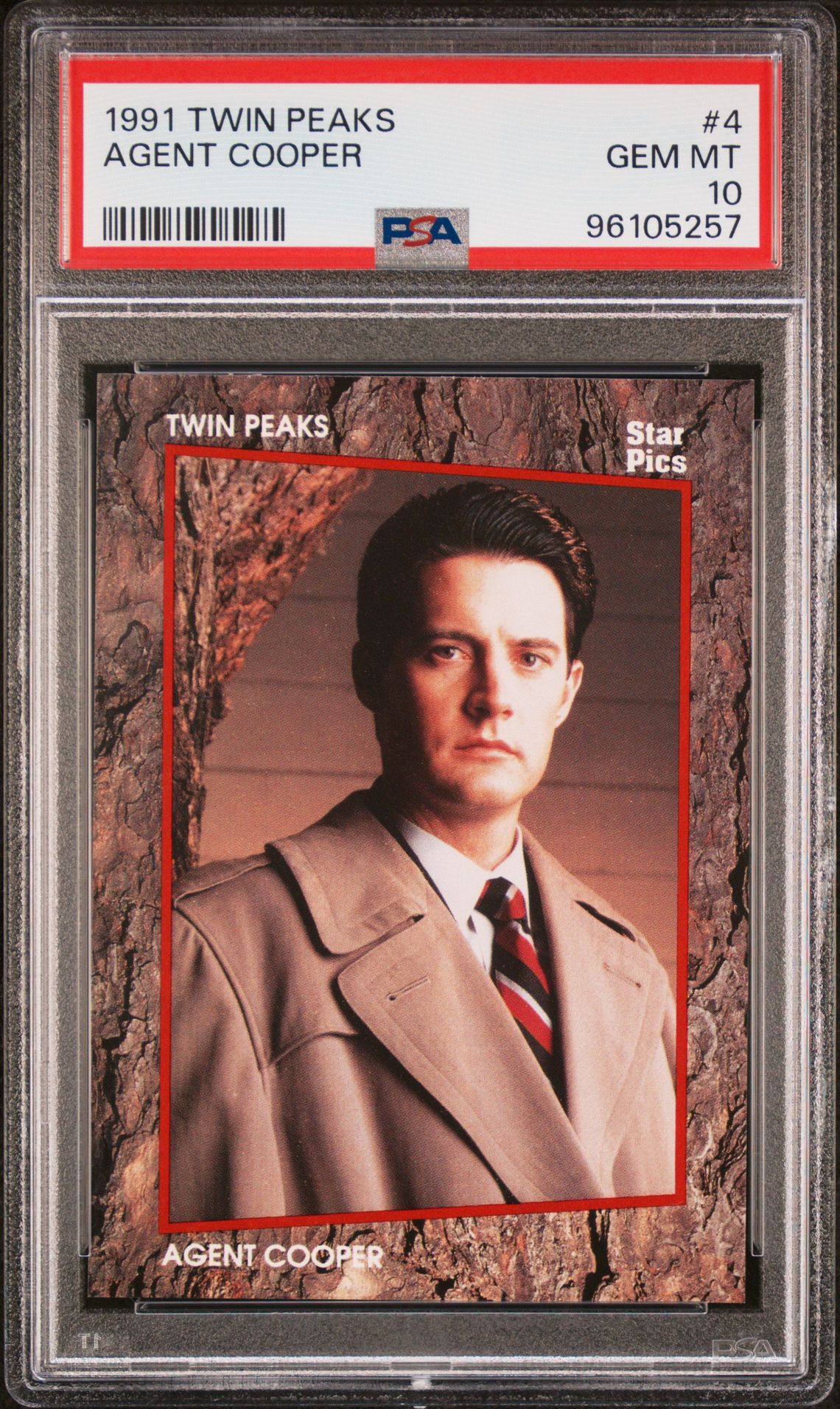 1991 STAR PICS TWIN PEAKS #4 Agent Cooper front
