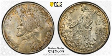 1934 Balboa KM-13  Ag MS64