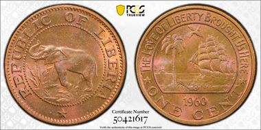 1960 1C MS65RB
