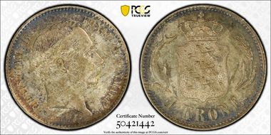 1876-CS Krone KM-797.1  Ag MS65