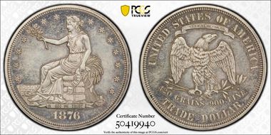 1876 T$1 PR58