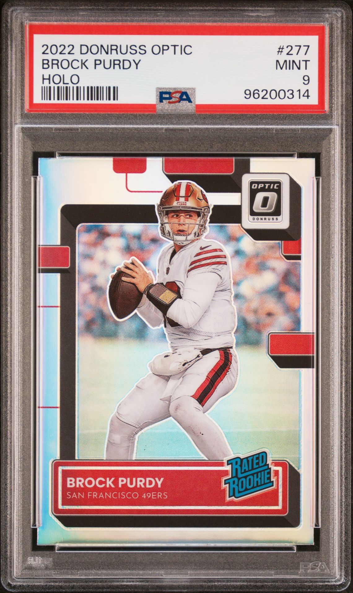 2022 Panini PANINI DONRUSS OPTIC AUTOGRAPH-HOLO #277 Brock Purdy front