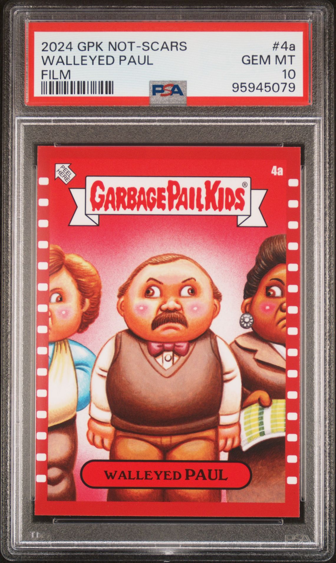 2024 Topps GARBAGE PAIL KIDS NOT-SCARS FILM #4A Walleyed Paul front