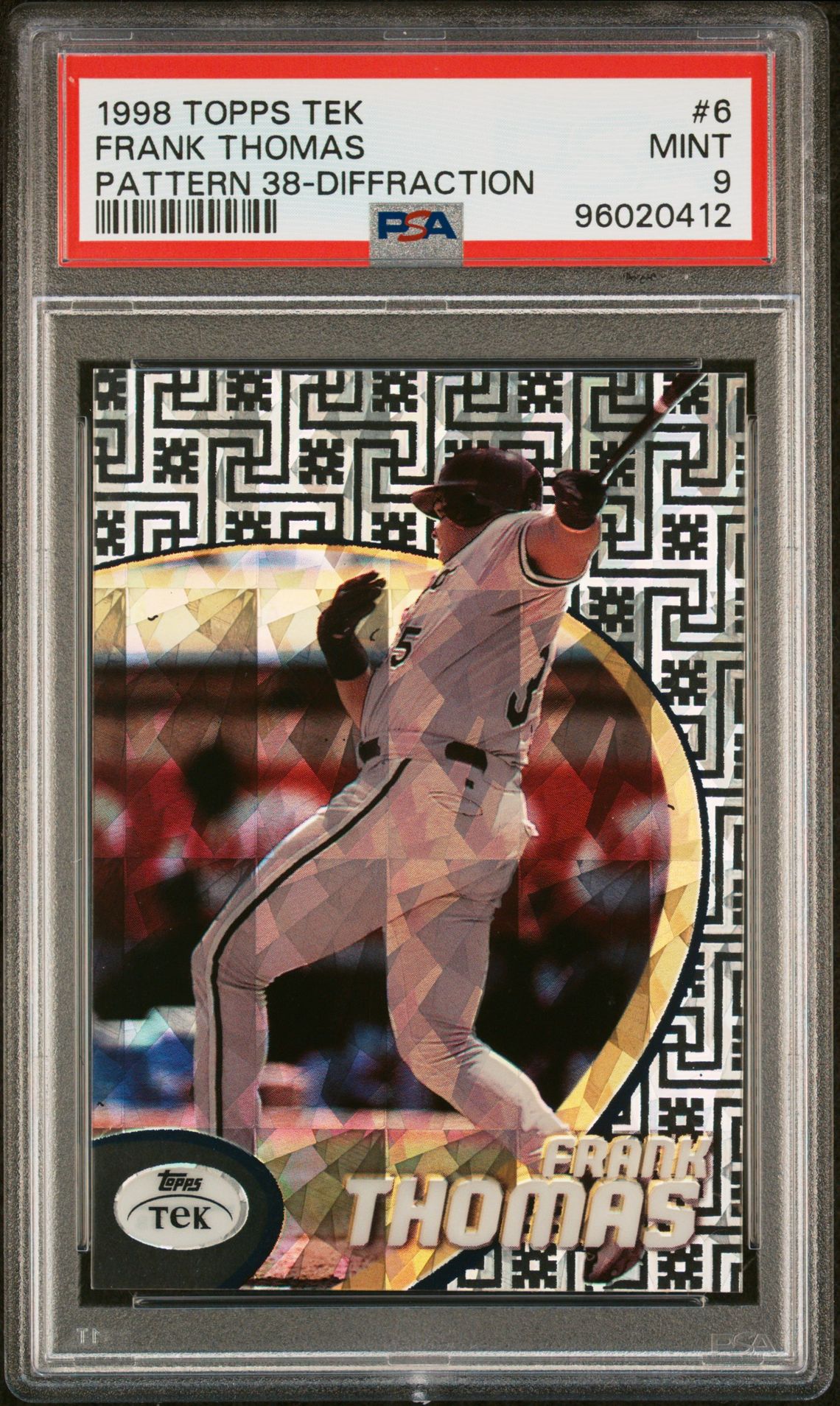 1998 Topps TOPPS TEK PATTERN 38-DIFFRACTION #6 Frank Thomas front
