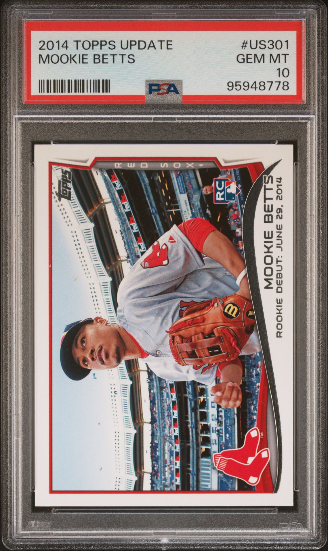 2014 Topps Topps Update Red #US301 Mookie Betts front