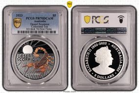 2023 $5 Desert Scorpion Colorized 1oz PR70DCAM