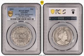 2023 50C AC/DC 50th Anniversary Antiqued SP69