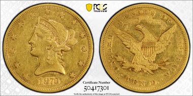 1873-S $10 XF45