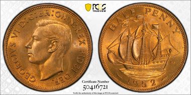 1952 1/2D S-4118 MS65RD