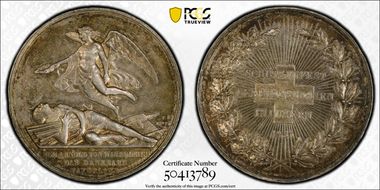 1853 Medal R-864a Ag SP62