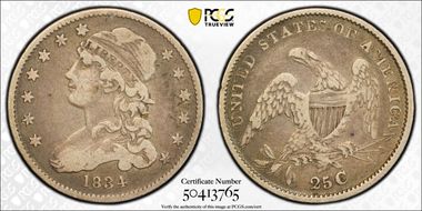 1834 25C VF25