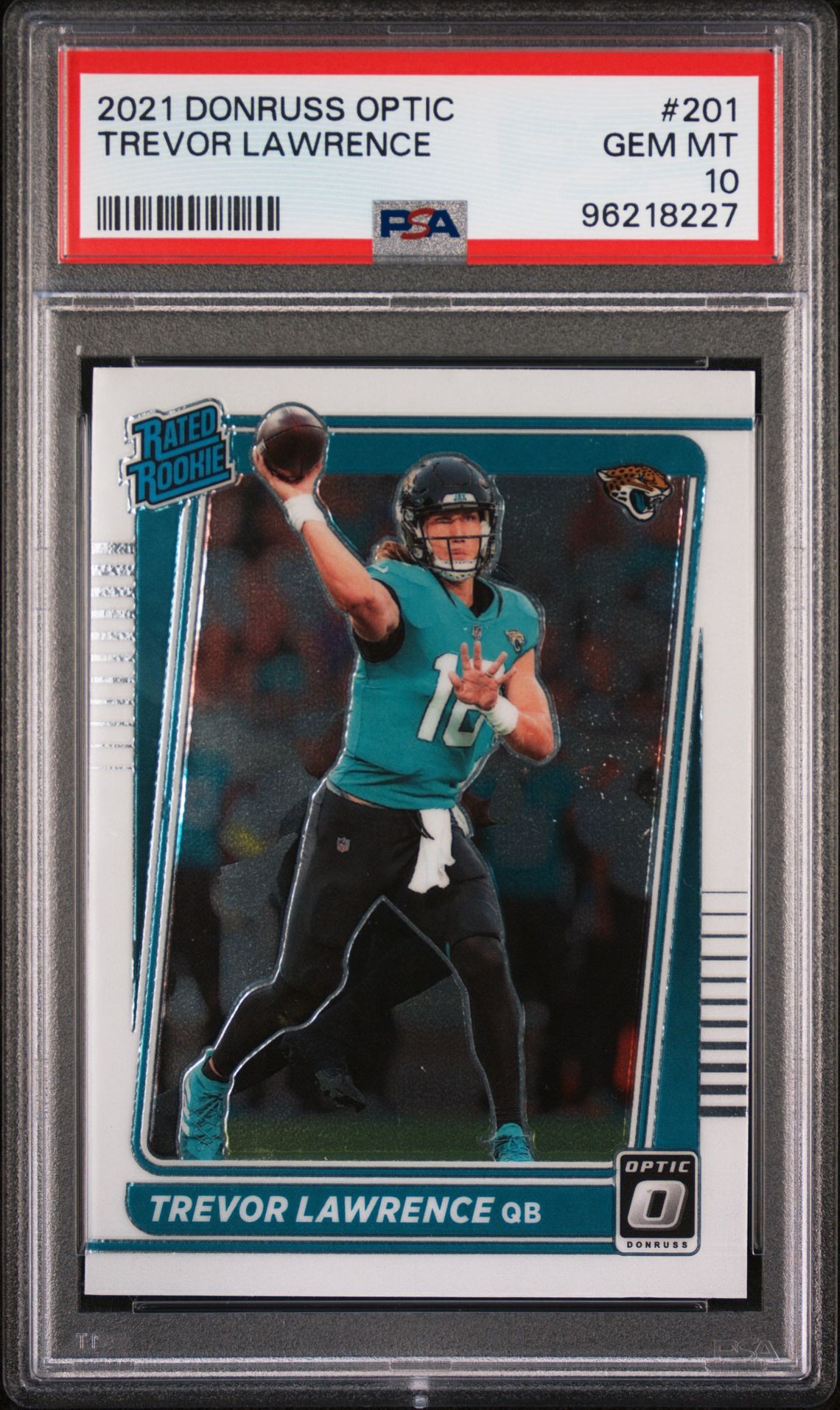 2021 Panini Donruss Optic Trevor Lawrence #201 Gem Mt 10 front