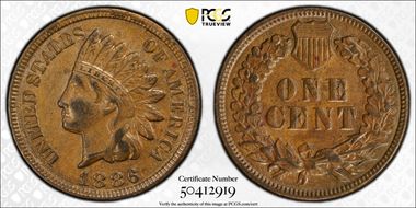 1886 1C Type 2 AU58BN