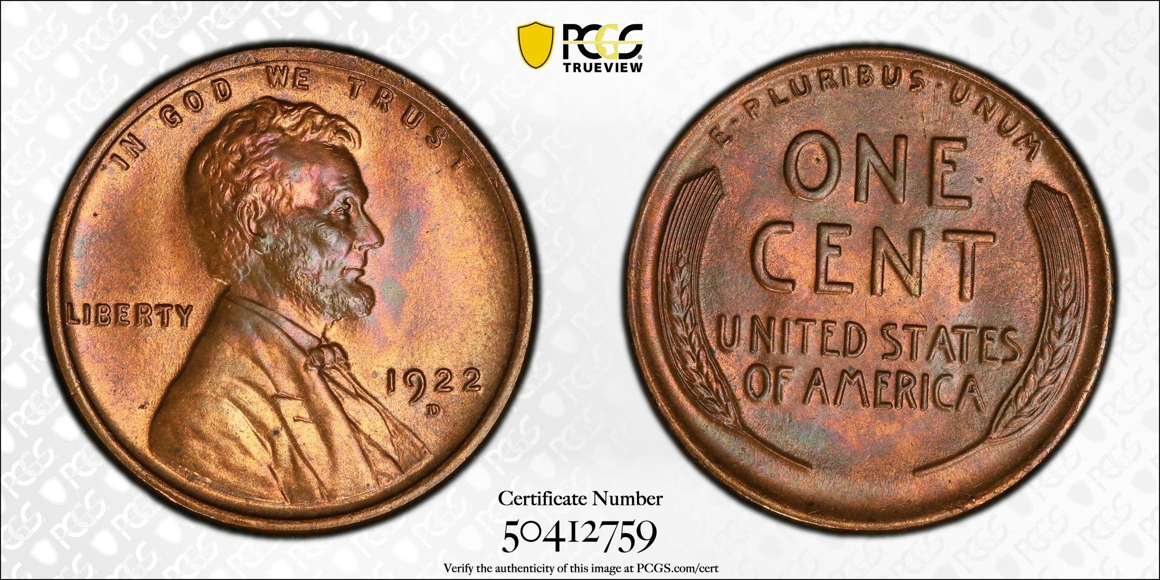 1922 D Cent