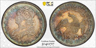 1820/19 50C O-102, Curl Base 2 AU55