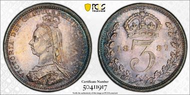 1887 3D S-3931 Jubilee Head MS64