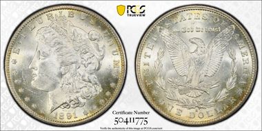 1891-S $1 MS62