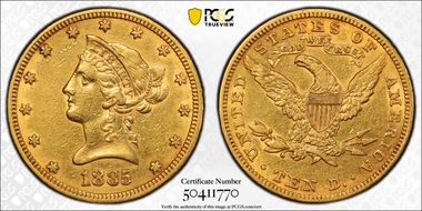 1885 $10 N1