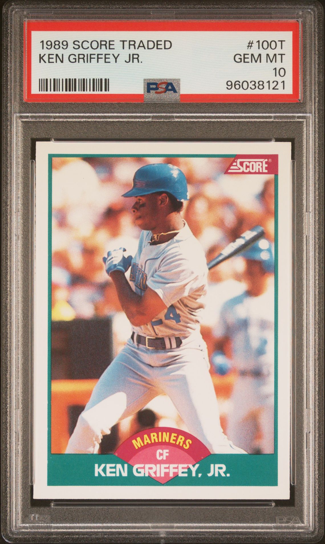 1989 Score Traded Ken Griffey Jr. #100T Gem Mt 10 front