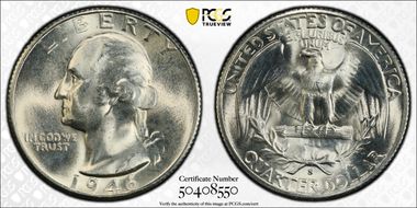 1946-S/S 25C RPM, FS-501 MS66+