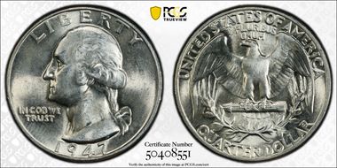 1947 25C DDO FS-101 MS65