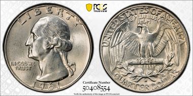 1961-D/D 25C RPM, FS-503 MS65