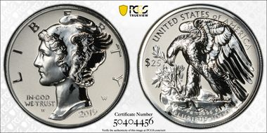 2019-W $25 Palladium, Reverse Proof PR70
