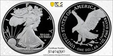 2024-W  $1 Silver Eagle PR70DCAM