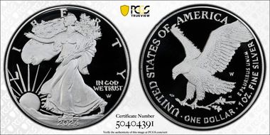 2024-W  $1 Silver Eagle PR70DCAM