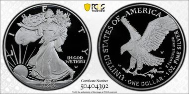2024-W  $1 Silver Eagle PR70DCAM